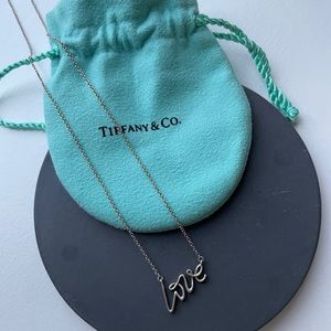 Tiffany and Co. Love Graffiti Necklace